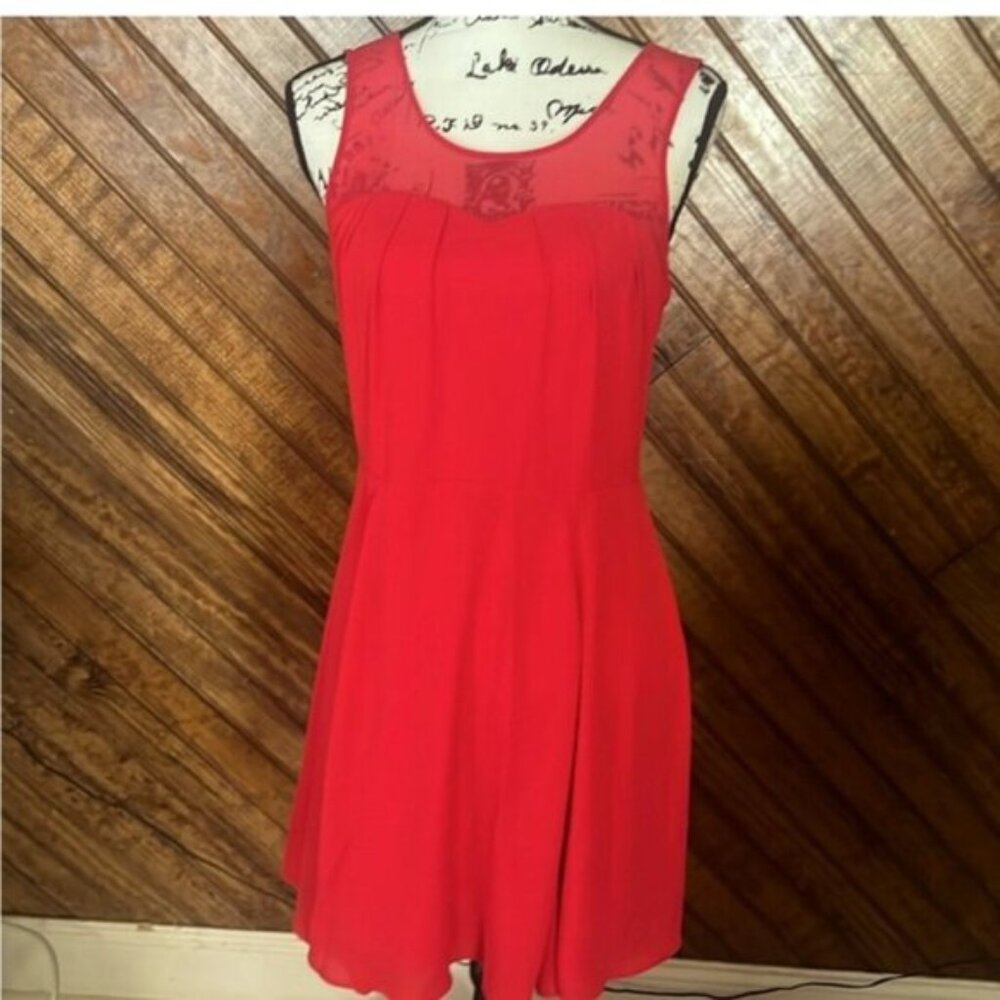 Red Sleeveless Mini Dress